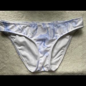 HOLLISTER light blue marble bikini bottom sz S